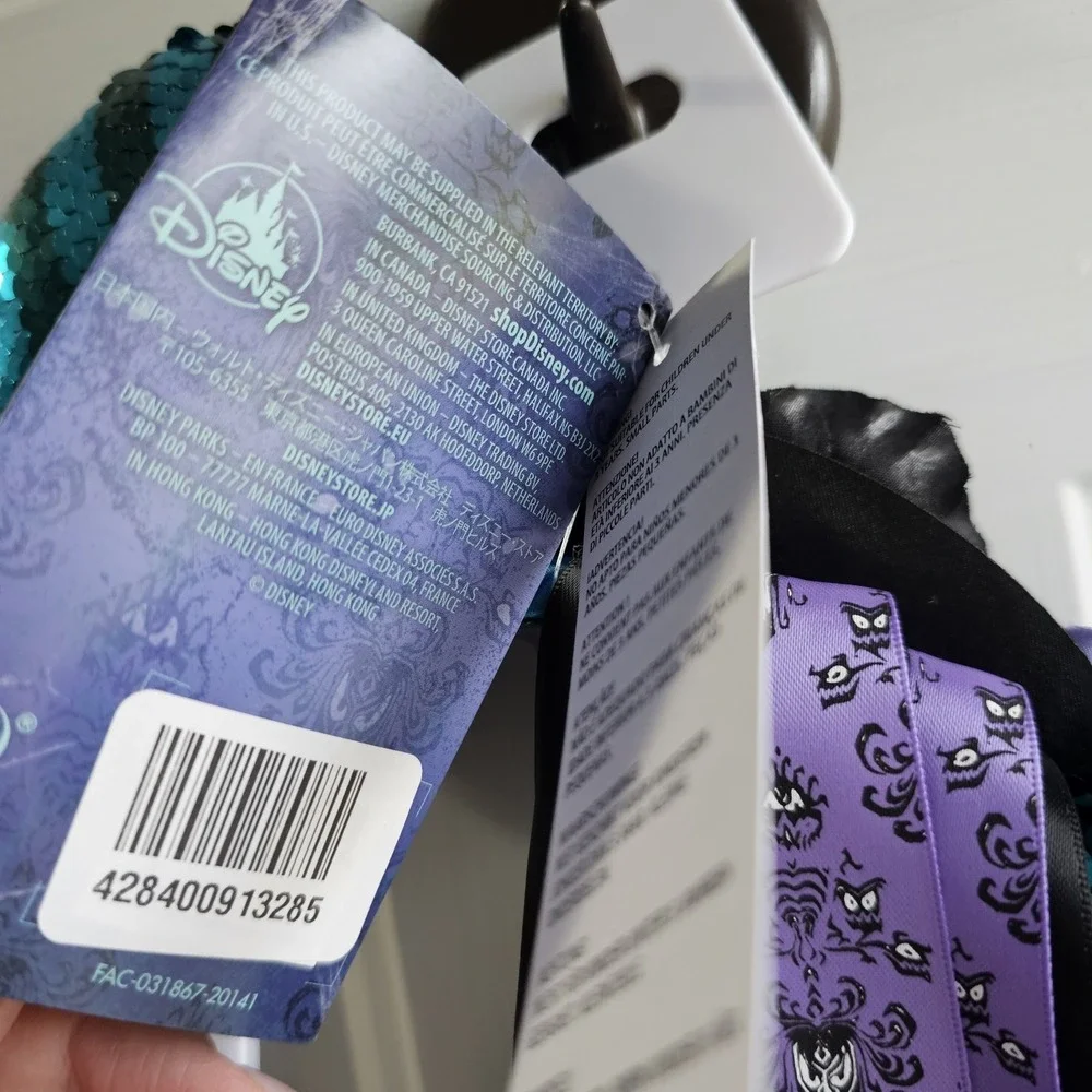 Disney Minnie Mouse The Main Attraction Haunted Mansion Ears Headband 10/12 NEW